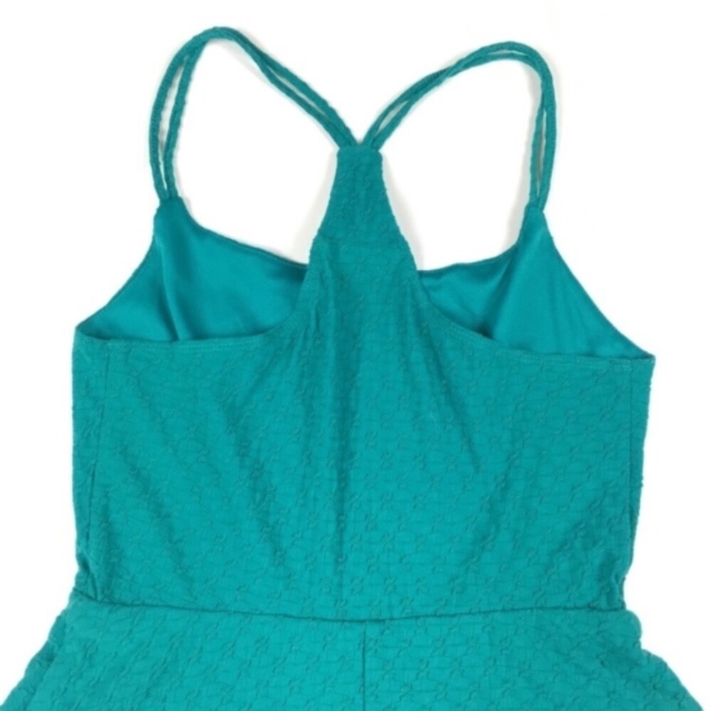 MOSSIMO Dress Skater Sun Textured Racerback Y2K 90s Style Vibes Teal Size Small - Picture 4 of 7